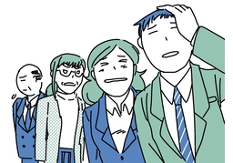 run againstのイラスト